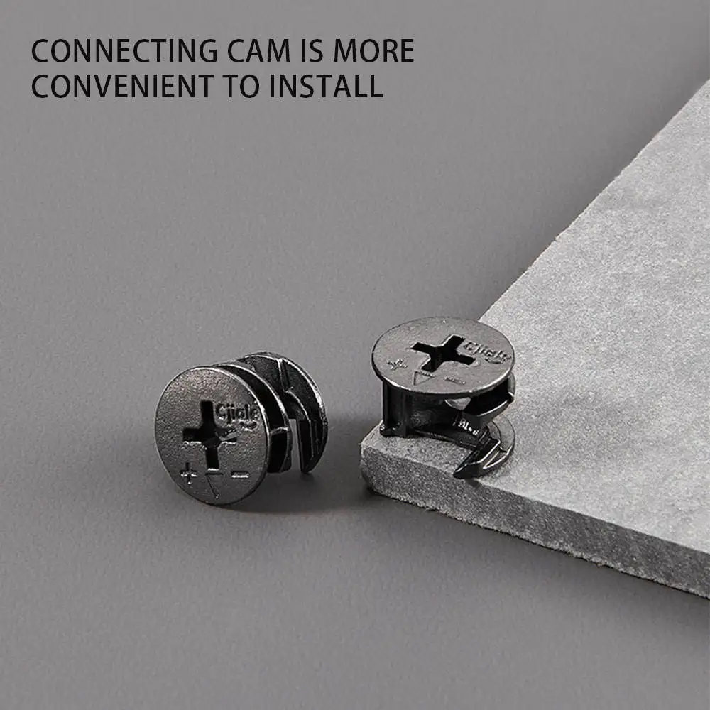 12mm Zn Alloy Cabinets Assembly Accessory Minifix Cam Eccentric Dowel Screw Cam For Panel