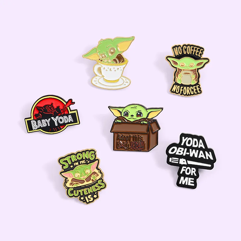 High Quality Ready To Ship Metal Soft Bulk Cloth Lapel Badge Sart Wars Movie Enamel Pin