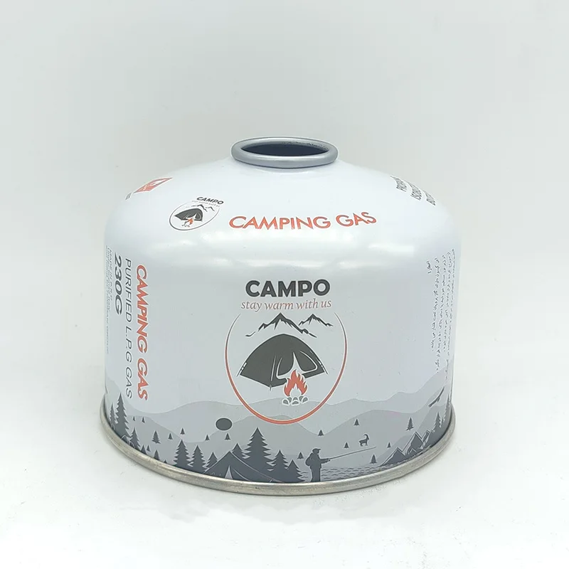 China 230g Screw Type Camping Butane Gas Cartridge