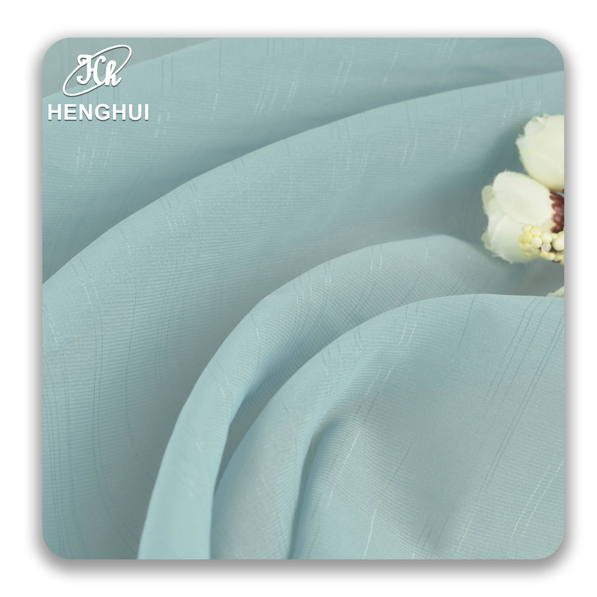 Irregular stripe bright silk organza polyester organza fabric wholesale breathable skirt blouse dress fabric