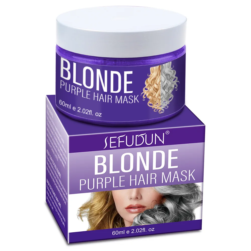 
Free Sample Private Label Argan Oil Pure Hair Treatment Pro Fiber Blonde Purple Hair Mask 