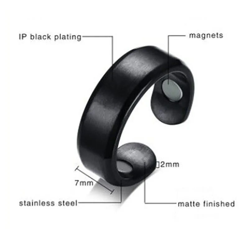 Popular Style Health Wholesale Fashion Men Women Magnetic Rings Split Ring Open Ring Womens Jewelry 2021