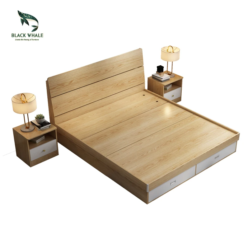 Wood Furniture Sets Adult Single Bed king Size Double Bed