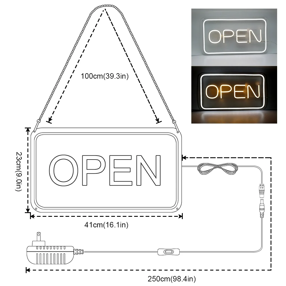 
Custom Decoration led neon open signs 