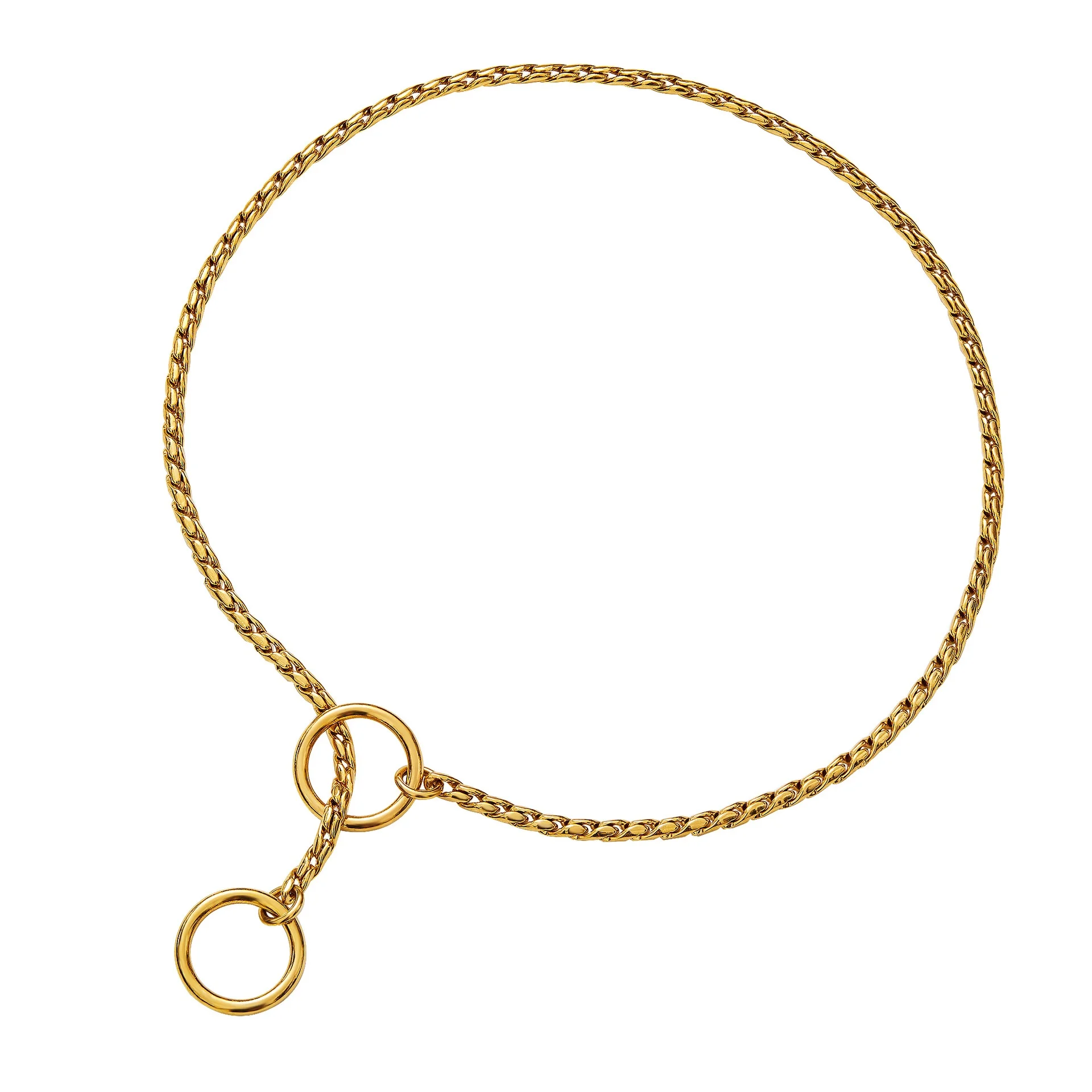 High Quality Stainless Steel Training Rope Snake P Chain Dog Collar