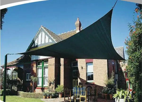 High quality outdoor UV treated privacy garden waterproof retractable awning/sun shade sail