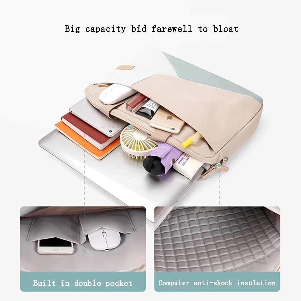 13.3 14 15.6 inch Notebook Bag For Macbook Air Pro 13 15  Computer Shoulder Women Laptop Bag for women