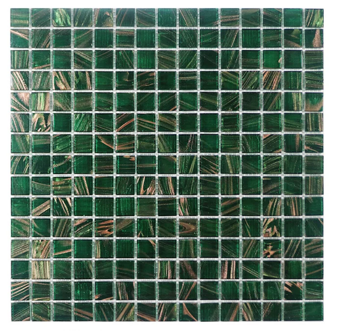 Amazon green glass  Mosaic gold design mosaic wall coating mosaic
