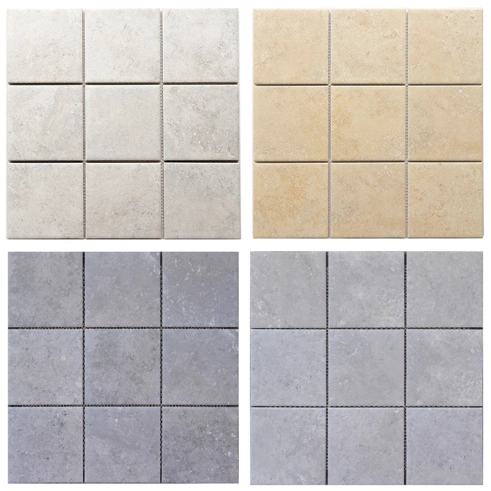 Modern Design Stone-Looked like Ceramic Mosaic Tiles for Bathroom for Interior Wall Decoration