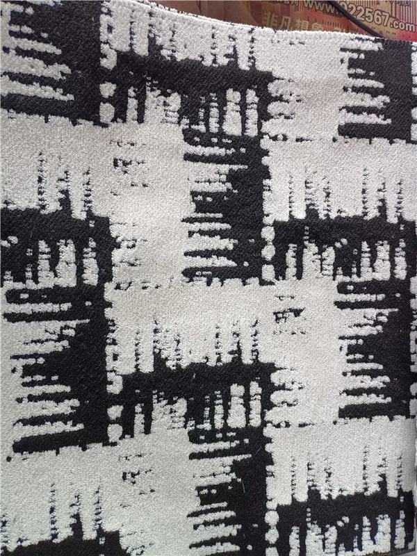 2023 jacquard boucle  fabric small complex geometric patterns jacquard geometric pattern upholstery fabric for sofa
