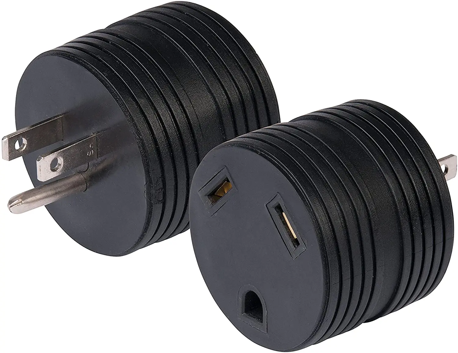 15A NEMA 5-15P  plug to 30A NEMA TT-30R Female connector power adapter for RV trailer camper