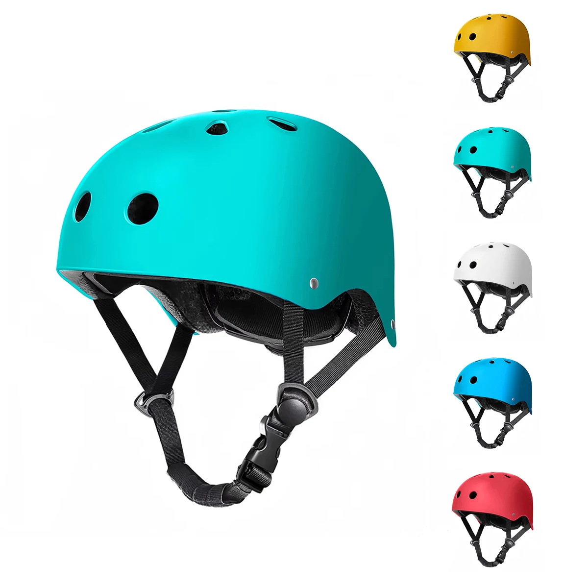 Yellow Helmet for Kids and  Adults for Roller Skating Scooter Skateboard Bike Cycle Protective Gear for Cyclists Skateboarders