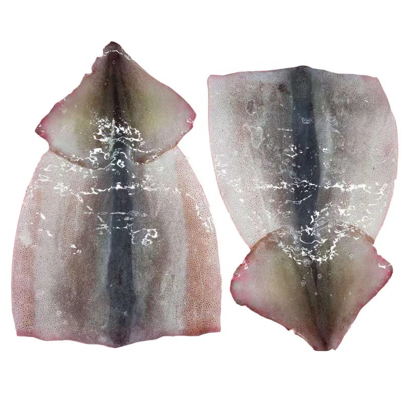Individual Frozen squid fillet 100/150/200 g Chinese factory manufactured