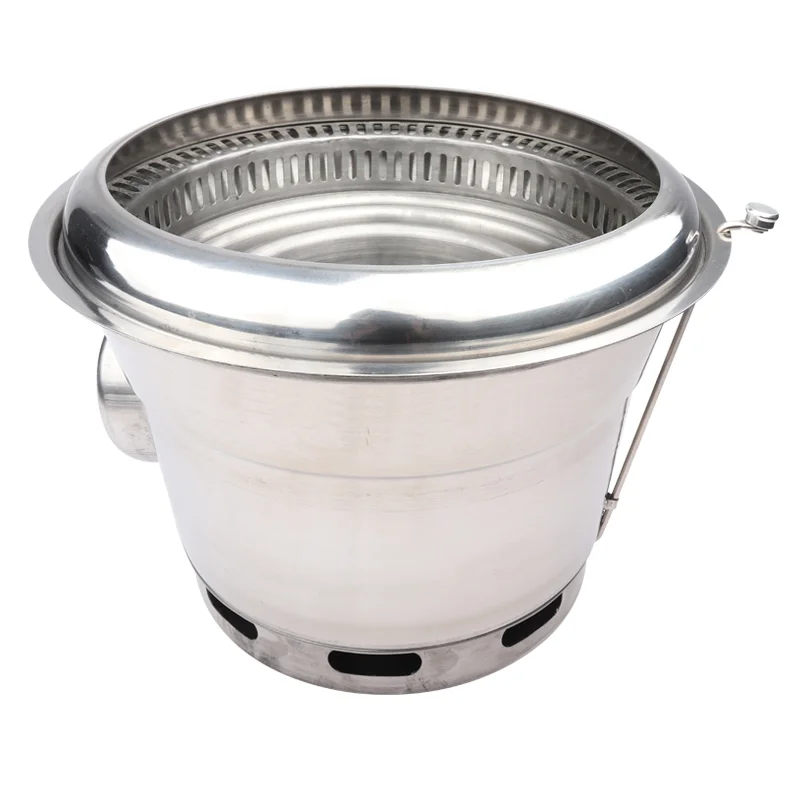 Домашний коммерческий корейский гриль для барбекю самовыхлопывающийся бездымный с углем духовка выпечки нижним