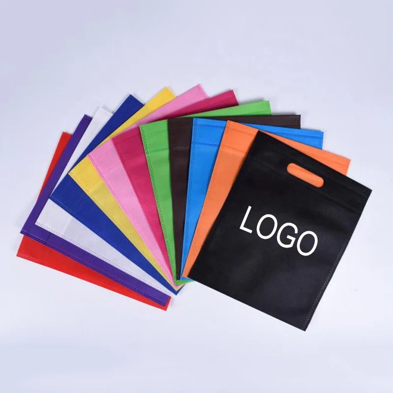 wholesale Logo customization Eco-friendly Recycle Custom LOGO D Cut Non Woven Bag Die Cut Bag
