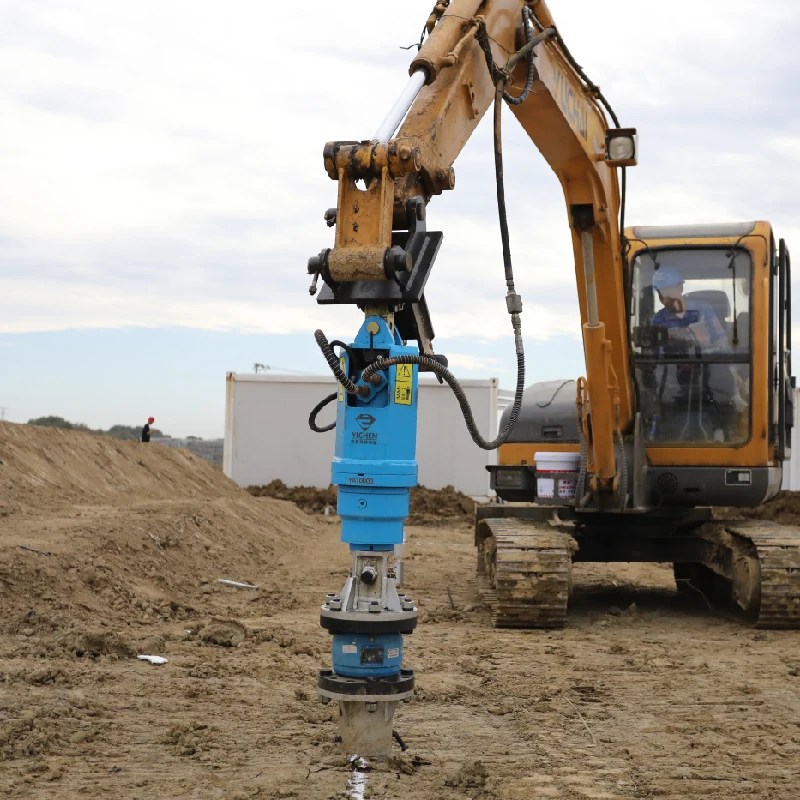 YAH-10C Chinese factory High quality Firm Reusable Utility and pipeline tie downs auger piling system for Excavator tools