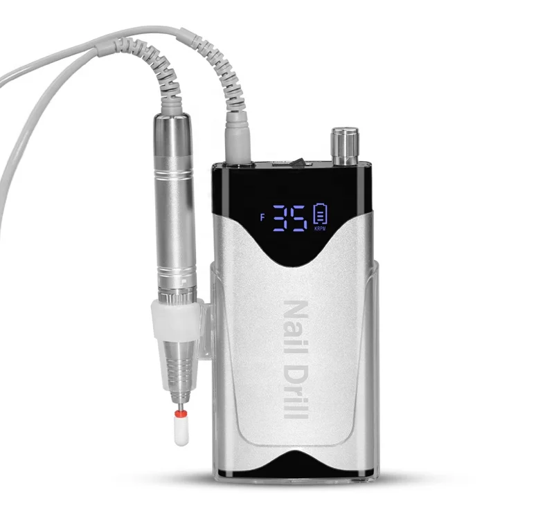 Portable Wireless Nail Drill 35000RPM Rechargeable Electric Nail Drill Machine
