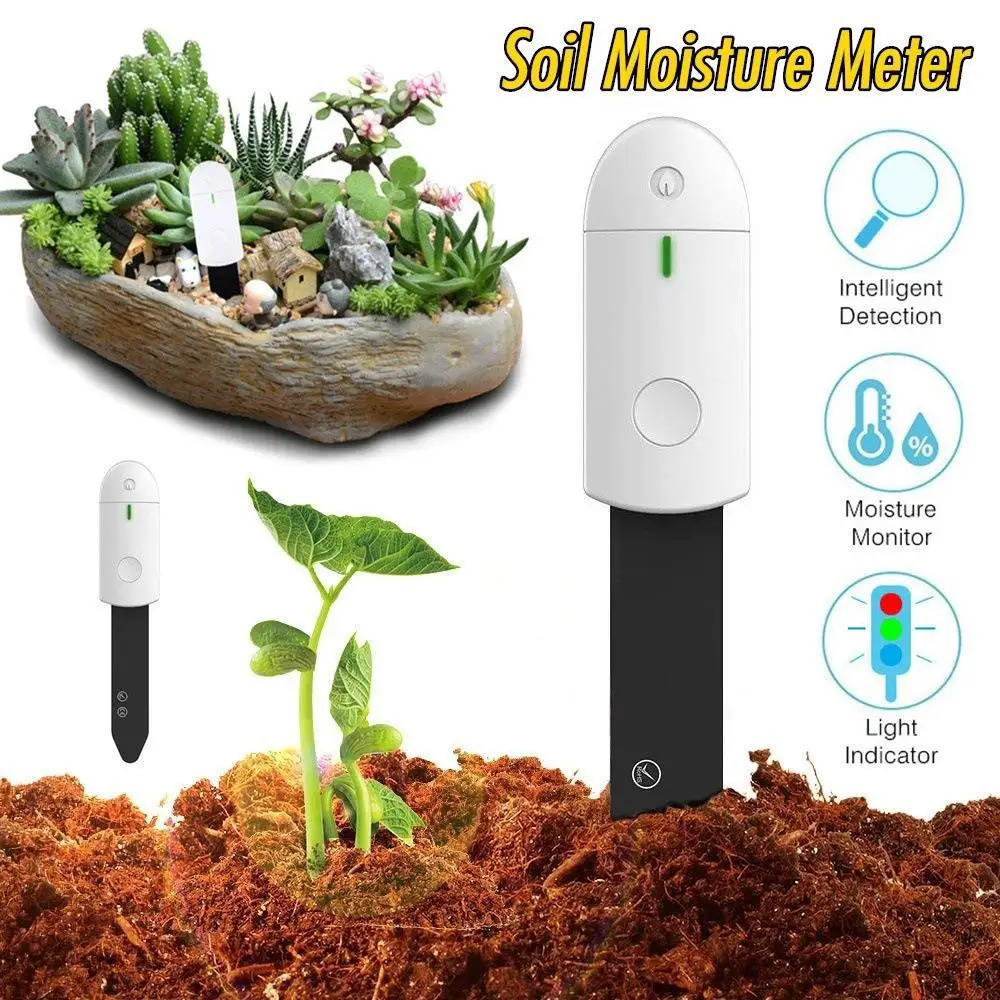 Digital Soil Moisture Meter for growing flowers, watering and water shortage reminder, smart detector for gardening
