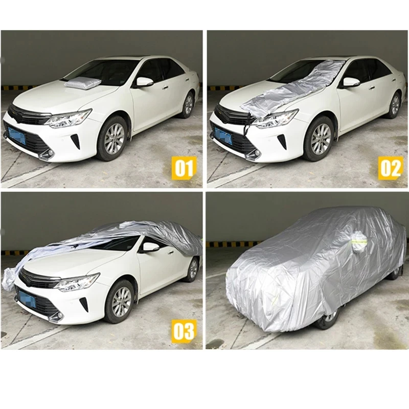 Универсальный размер S/M/L/XL/XXL для помещений и улицы полное Авто покрытие автомобиля защита от солнца УФ снега пыли дождя крышка седан