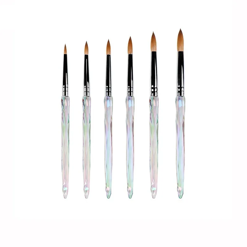 2022 new arrival nails brush acrylic kolinsky glass #12 #14
