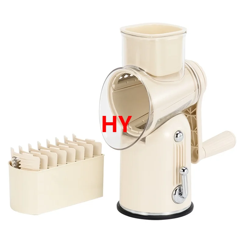 Multifunction Manual 5 in 1 Vegetable Chopper Mandoline Slicer Rotary Drum Grater Nut Shredder Veggie Cheese