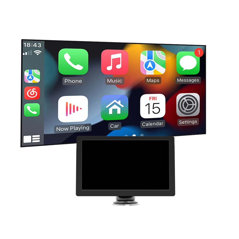 720P portable 9 inch carplay screen touch car screen phone wireless link carplay dvd player for universal car