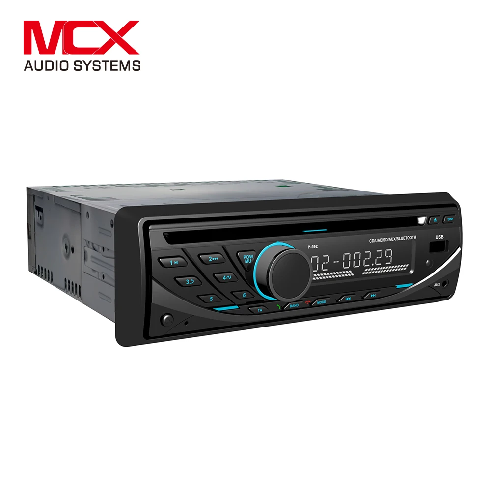Single Din In Dash Electronic Anti- Shock Cd Dvd Fm / Am / Rds Radio Stereo Aux Sd Card Slot Car Mp3 Mp5 Mulltimedia Player