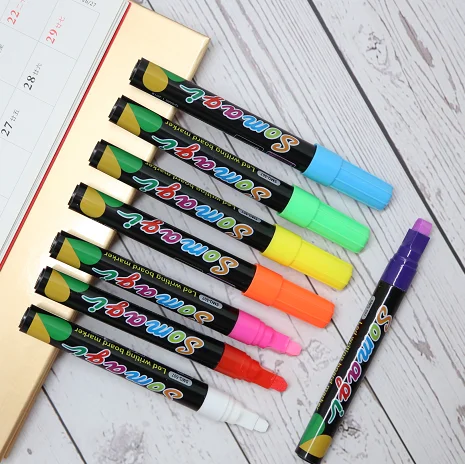 8-color Led Electronic Fluorescent Board Special Pen Erasable Color Handwriting Liquid Chalk