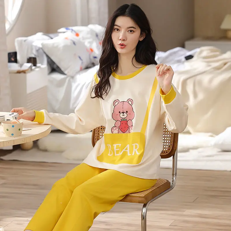 New arrival hooded pajamas 2021 cotton two piece private label elegant sleepwear for women