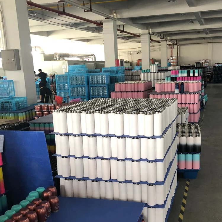 US warehouse wholesale white Sublimation blanks 20oz 30oz Stainless Steel Double Wall skinny straight sublimation tumbler
