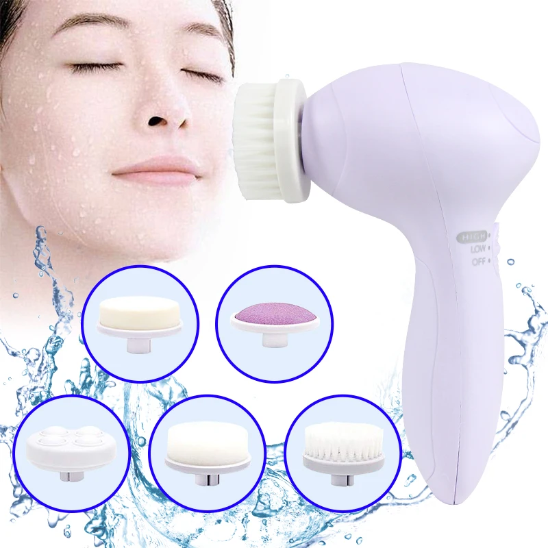 CE ROHS cepillo electrico limpiador facial electronic exfoliating washing face brush massager for deep cleansing