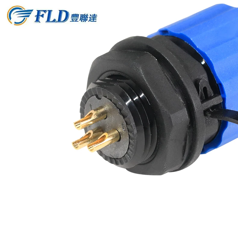 IP68 Waterproof 3 Pin Power Plug Circular Connector