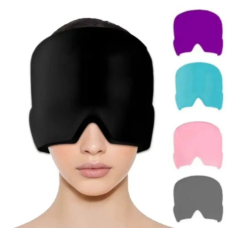 360 Degree Coverage Instant Migraine Relief 280g Single Layer Hot Cold Therapy Headache Relief Gel Cap for Migraine