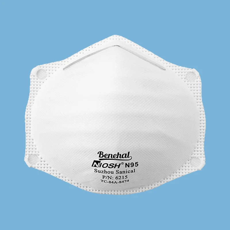 Niosh N95 disposable dust mask cup model with edge