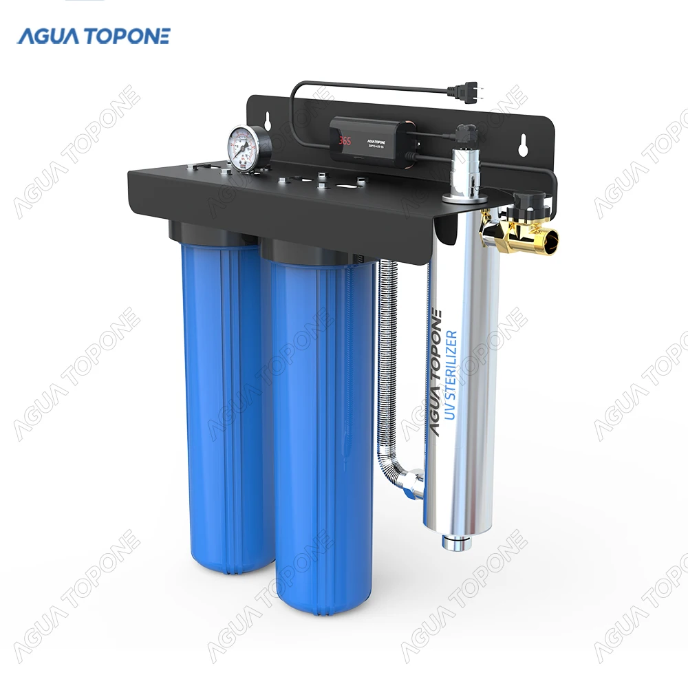 whole house drinking 20' big blue water filter UV water system