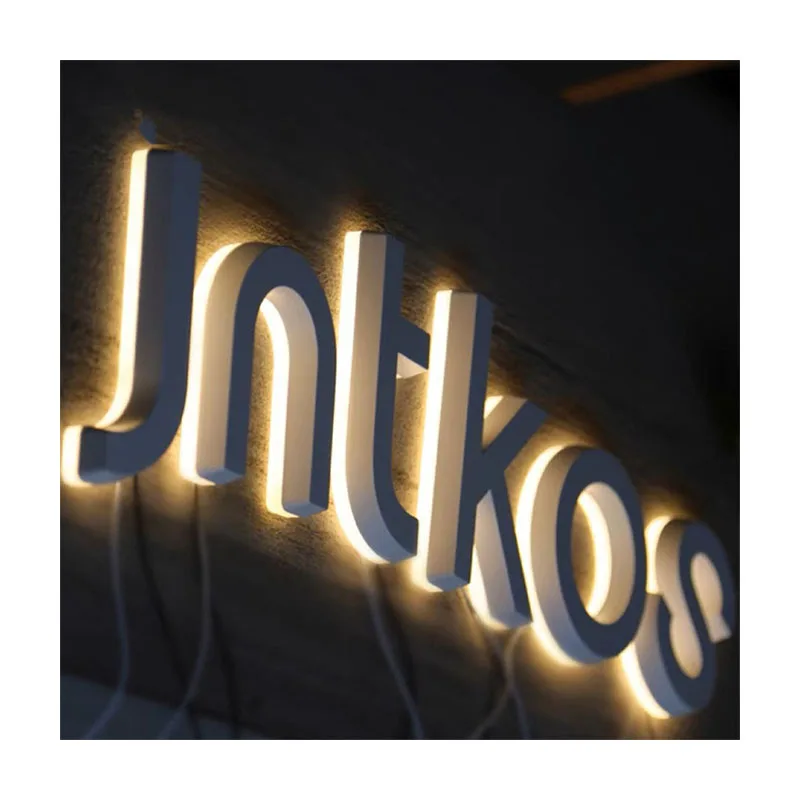 Custom Led Shop Sign Electronic Billboard Signs Outdoor Backlit Light Sign Logo 3d Signage