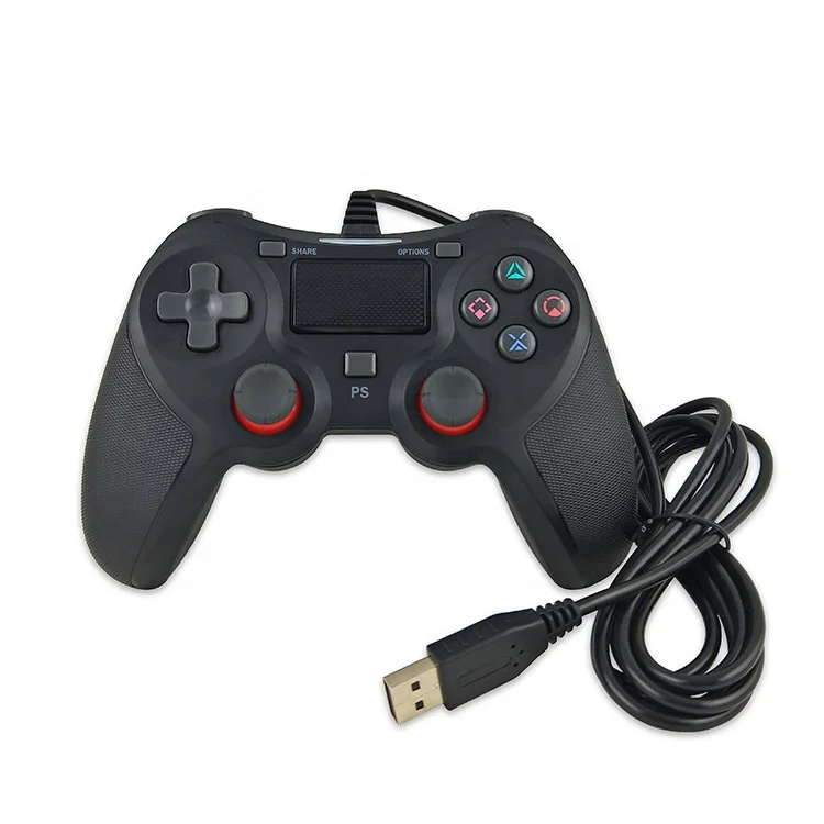 2023 Original Logo PS4 Controller Buttons Joystick Wired Game Controller Fit PS4 Gamepad Wholesale PS4  Controller