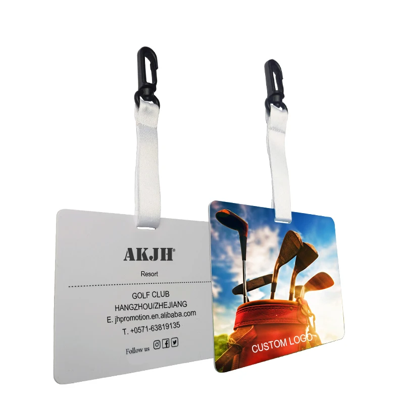 Factory Price Custom Golf Bag Tags Good Price Bag Tag ABS Bag Tag With Strap