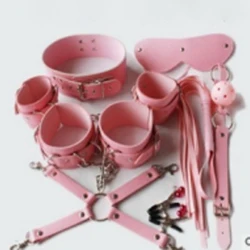 Sm Supplies supplier sexy bondage leather outfit handcuffs bondage kits with Adult toys
