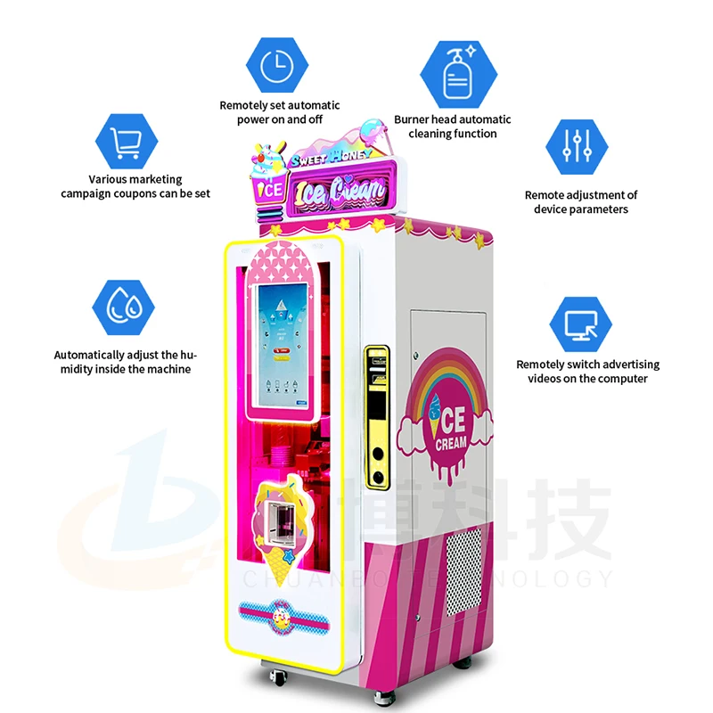 Automatic Ice-cream Making Machine Self Service Soft Ice Cream Vending Machine