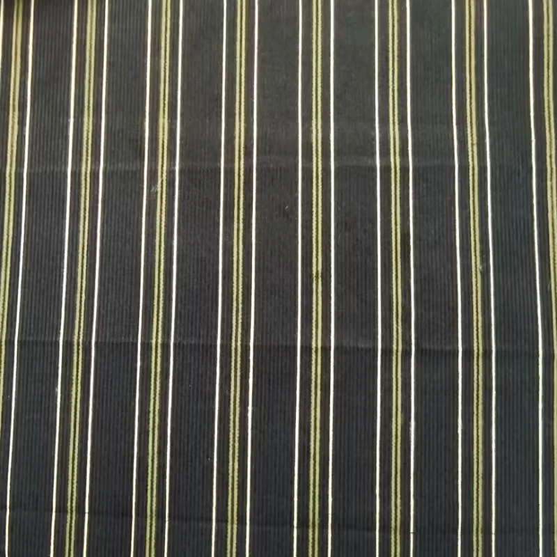 China Textile Printing Shirts Fabric Woven 100% Cotton Striped Corduroy Fabric for Shirt Women And Man