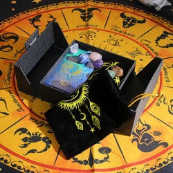 New High Quality Gold Foil Tarot Set Plastic12 X7cm PVC Tarot With Color Changing Printing