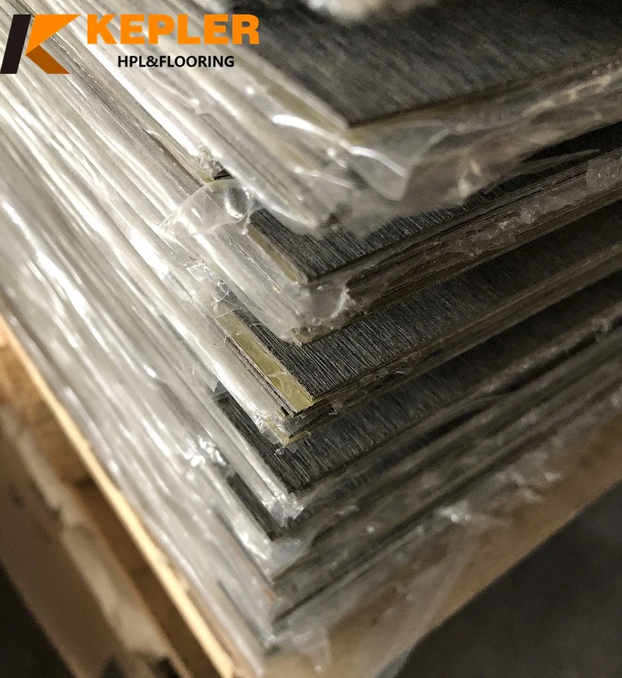 Kepler Decorative Gold Brushed Metal surface 0.8mm 1mm thickness 1220*3050mm phenolic HPL High Pressure Melamine Laminate Sheet