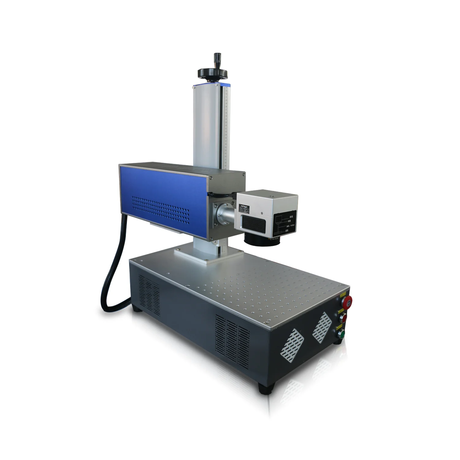 Lowest Price Fiber Laser 50w Raycus Metallic Business Card Engraver Laser Marking Machine with Conveyor Belt