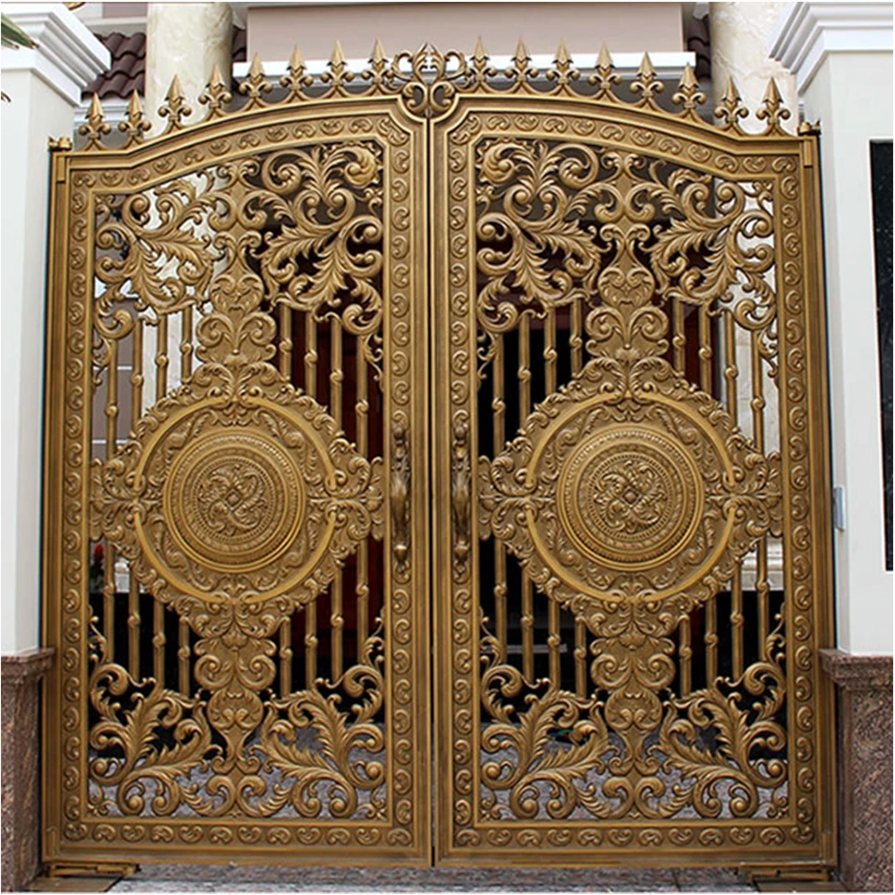 External Front Metal Gate Designs Used Cast Aluminum Door Gates High Quality House Main Gate Designs Aluminum Gate