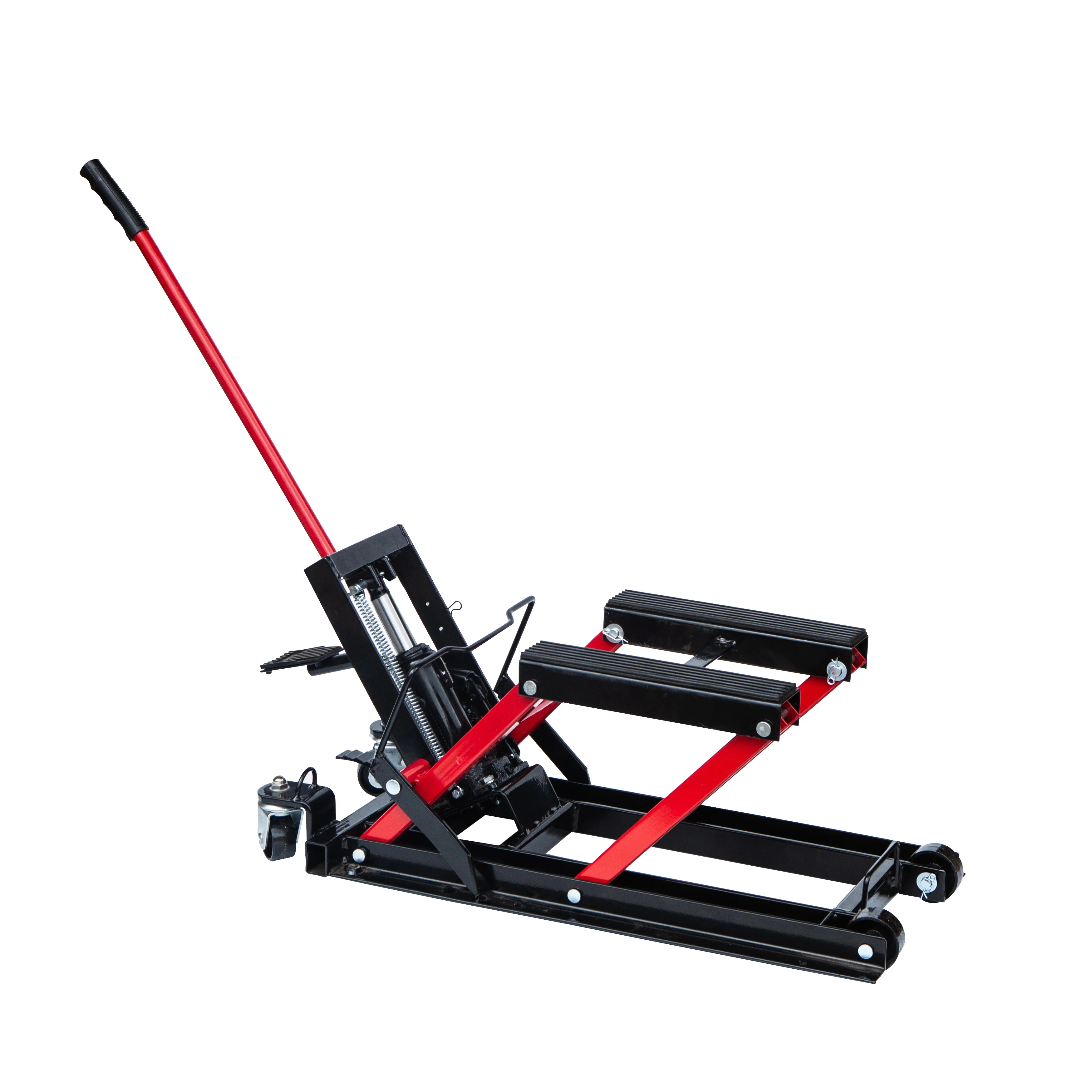 Foldable 1500lbs hydraulic motorcycle lift portable hydraulic scissor car lifting table platform max jack car lift