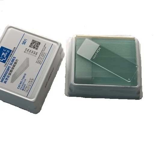 Color White Blue Pink Yellow Green Orange Frosted Ground Microscopic Glass Slide for Marking with Permanent Markers