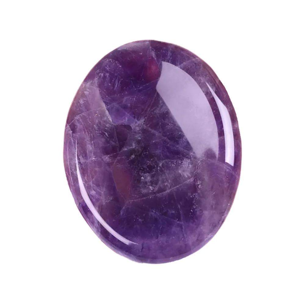Worry Stone crystal Thumb Gemstone Natural Healing Crystal Therapy Reiki Massage Chakra Worry Stone 35x45mm