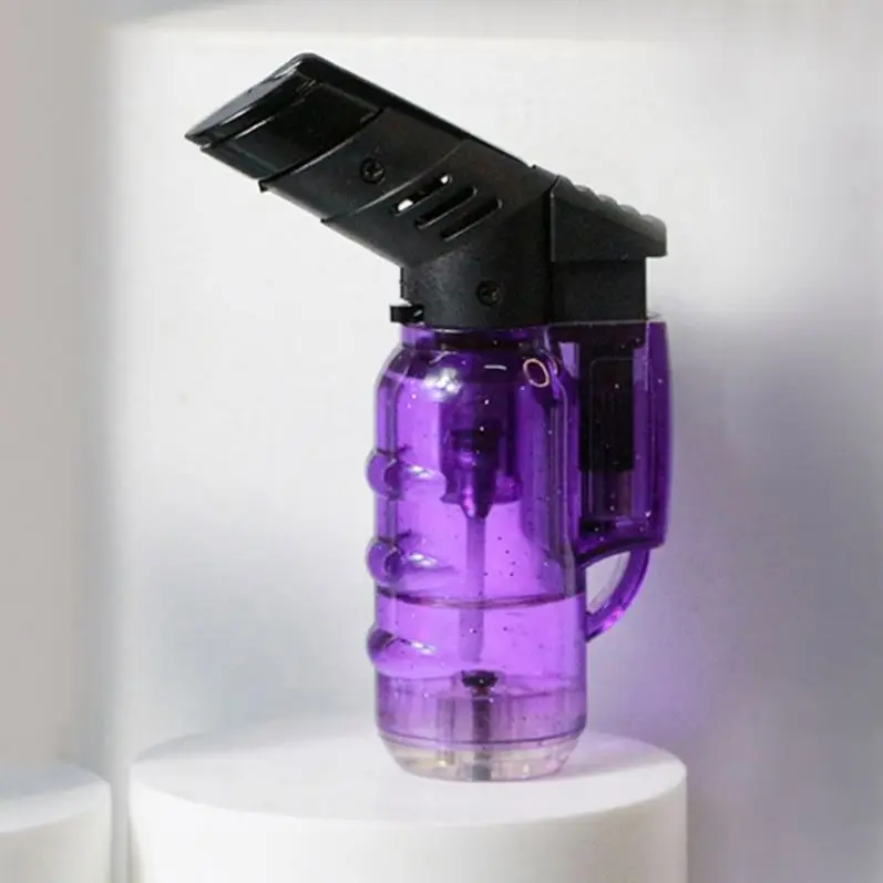 mini wholesale plastic transparent cigarette torch lighter