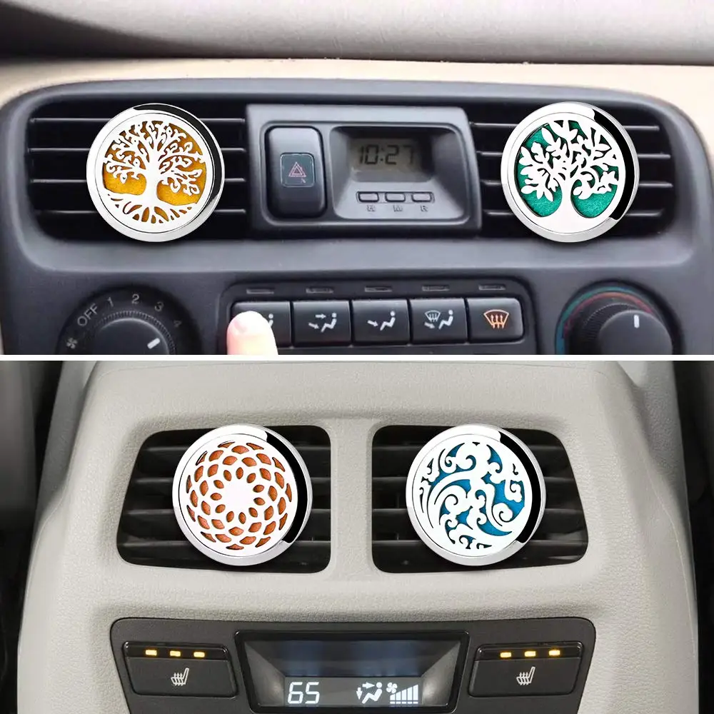 Best selling product wholesale car vent aroma air freshener aromatherapy stainless steel essential oil diffuser